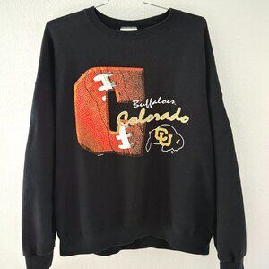 Vintage Lee Sports CU University of Colorado Crewneck Sweatshirt (2XL)